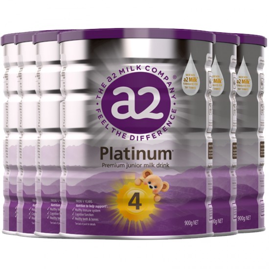 【a2白金 新西兰直邮】【普线】【3罐*2箱】a2白金 婴幼儿高端配方牛奶粉 4段 6罐  （4岁以上）保质期：2024.12